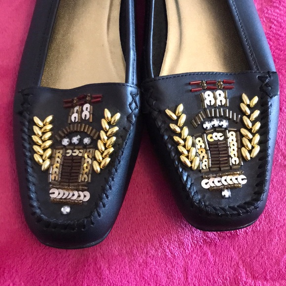 NEW Paradise Bay Leather Sequenced Loafers Sz 7.5 - Picture 4 of 6